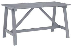 VidaXL Vrtni blagovaonski stol sivi 140 x 70 x 73,5 cm od drva bagrema
