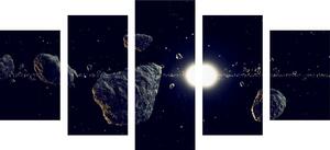 5-dijelna slika meteoriti