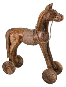 Ukrasna drvena skulptura konja Antic Line Cheval, visina 31 cm