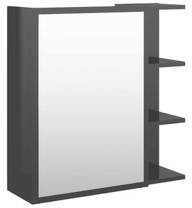 VidaXL Kupaonski ormarić s ogledalom crni 62,5x20,5x64 cm od iverice