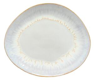 Bijeli ovalni tanjur od kamenine Costa Nova Brisa, ⌀ 27 cm