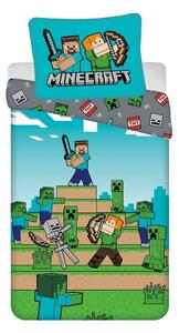Pamučna dječja posteljina za krevet za jednu osobu 140x200 cm Minecraft "We got this" – Jerry Fabrics