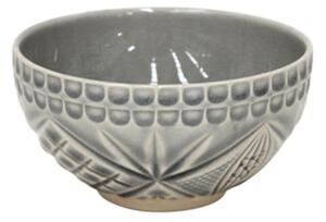 Siva zdjela od kamenine Costa Nova Cristal, ⌀ 12 cm