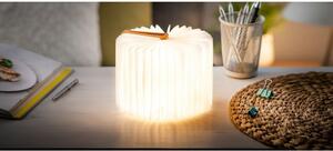 Mala narančasta LED stolna svjetiljka u obliku knjige Gingko Booklight