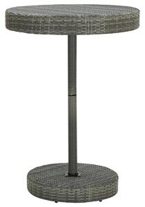 VidaXL Vrtni stol sivi 75,5 x 106 cm od poliratana