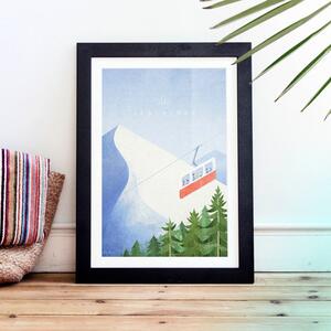 Poster Travelposter Les Alpes, 50 x 70 cm