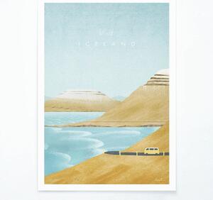 Poster Travelposter Iceland, 30 x 40 cm
