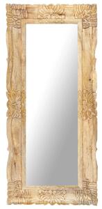 VidaXL Ogledalo od masivnog drva manga 110 x 50 cm