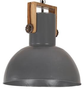 VidaXL Industrijska viseća svjetiljka 25 W siva okrugla 42 cm E27