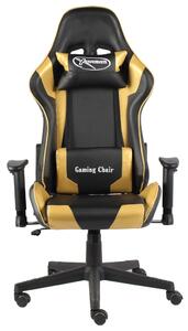 VidaXL Okretna igraća stolica zlatna PVC
