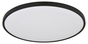 Globo Okrugla stropna LED svjetiljka Nielsen (Ø x V: 400 x 40 mm, Crna)