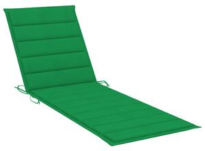 VidaXL Jastuk za ležaljku zeleni 200 x 60 x 3 cm od tkanine