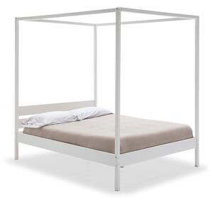 Bijeli bračni krevet s podnicom 160x200 cm Dossel – Marckeric
