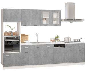 VidaXL 7-dijelni set kuhinjskih ormarića siva boja betona od iverice