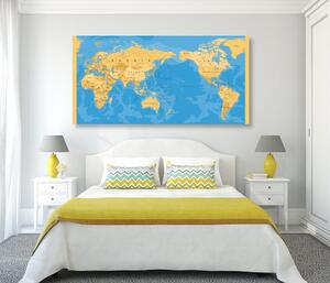 Slika zemljovid svijeta u zanimljivom dizajnu
