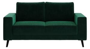 Tamnozelena baršunasta sofa Ghado Fynn, 168 cm