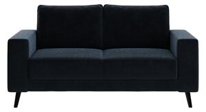 Tamnoplava baršunasta sofa Ghado Fynn, 168 cm