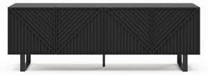 Crna TV komoda 161x55x35 cm Peta – Marckeric