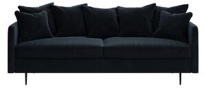 Tamnoplavi baršunasti kauč Ghado Esme, 214 cm