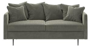 Sivi baršunasti kauč Ghado Esme, 176 cm