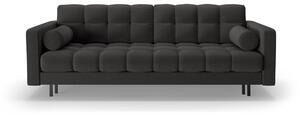 Tamno siva sklopiva/s prostorom za odlaganje sofa 222 cm Bali – Cosmopolitan Design