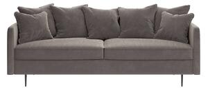 Sivi baršunasti kauč Ghado Esme, 214 cm