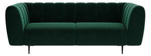 Tamno zeleni baršunasta kauč Ghado Shel, 210 cm