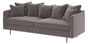 Sivi baršunasti kauč Ghado Esme, 214 cm
