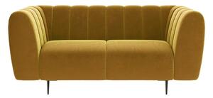 Medeno žuta baršunasta sofa Ghado Shel, 170 cm