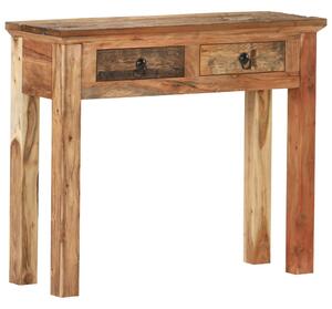 VidaXL Konzolni stol 90,5x30x75 cm masivno bagremovo i obnovljeno drvo
