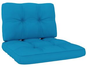 Vrtna stolica s plavim jastucima od impregnirane borovine