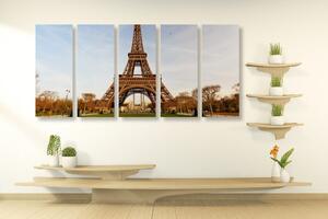 5-dijelna slika slavni Eiffelov toranj