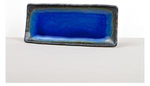 Plavi keramički tanjur za serviranje MIJ Cobalt, 29 x 12 cm