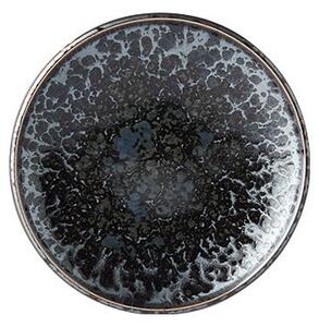 Crno-sivi keramički tanjur MIJ Pearl, ø 17 cm