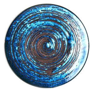 Plavi keramički tanjur MIJ Copper Swirl, ø 29 cm