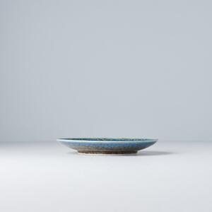 Bež-plavi keramički tanjur MIJ Earth & Sky, ø 17 cm