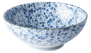Plavo-bijela keramička zdjela MIJ Daisy, Ø 21,5 cm