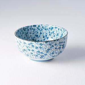 Plavo-bijela keramička zdjela za udon MIJ Daisy, ø 16 cm