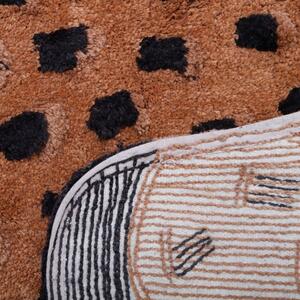 Dječji pamučni ručno izrađeni tepih Nattiot Little Cheetah, 65 x 125 cm
