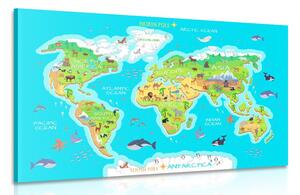 Slika zemljopisna karta svijeta za djecu