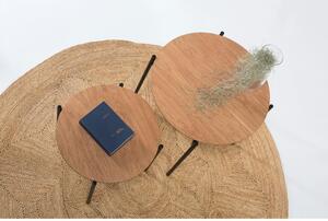 Set s 2 stolića za odlaganje s detaljima od drveta Marckeric Piera