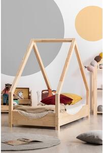 Dječji krevet u obliku kućice od borovog drva Adeko Loca Elin, 80 x 160 cm