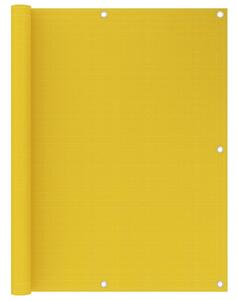 VidaXL Balkonski zastor žuti 120 x 400 cm HDPE
