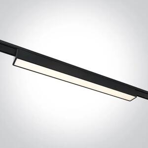CRNA LINEARNA LED SVJETILJKA ZA FLAT MAGNETNE ŠINE 10W CCT 48V IP20 DM43100FB/B/V