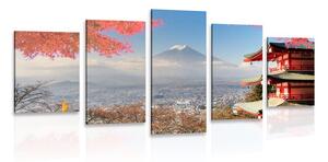 5-dijelna slika jesen u Japanu
