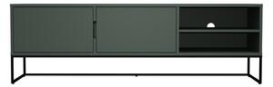Zelena TV komoda s crnim metalnim nogama Tenzo Lipp, širina 176 cm