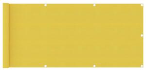 VidaXL Balkonski zastor žuti 75 x 300 cm HDPE