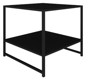 Crni metalni sklopivi stol Canett Lite, 50 x 50 cm