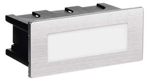 Emos AMAL LED svjetlo za stepenice, ugradbeno, srebrno, 2W, 4000K, IP65, 53mm
