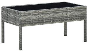 VidaXL Vrtni stol sivi 75 x 40 x 37 cm od poliratana